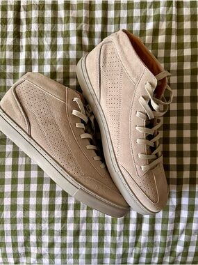 BYLT Basics Beige Suede High-Top Sneakers